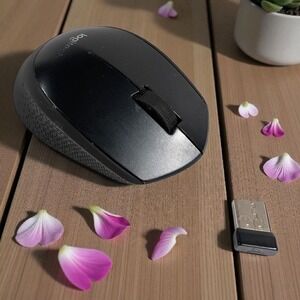 Logitech M330‎ SILENT Wireless Optical Mouse with USB Nano Receiver - Black